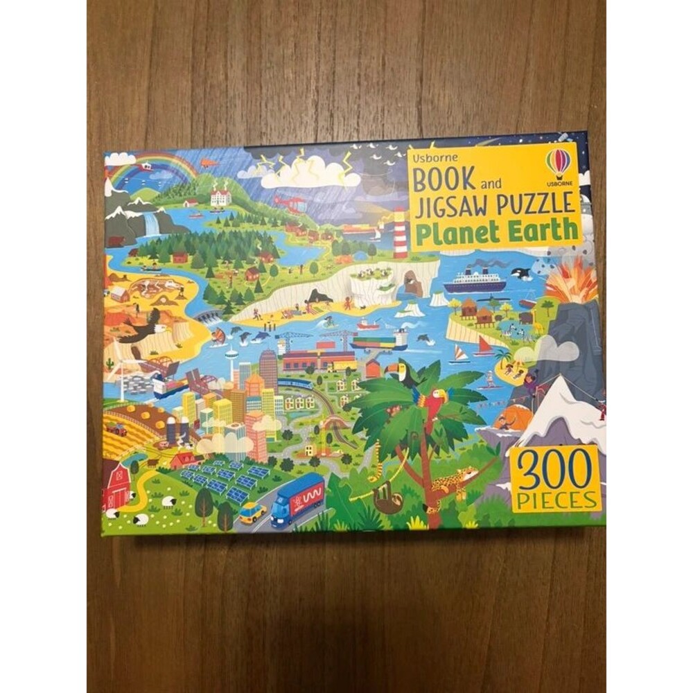 New Usborne planet earth book + puzzle